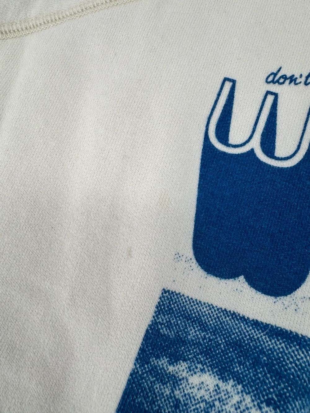 MOTHER Don't Step On The Wildflowers Graphic Sweatshirt Off White - Picture 4 of 10